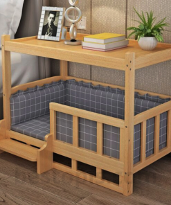 Nightstand with Built-in Pet Bed