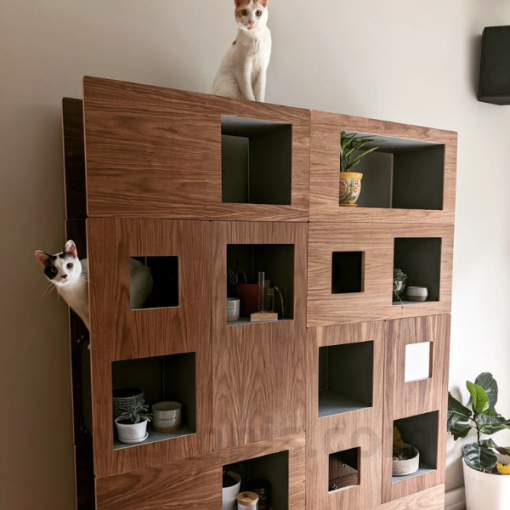 Cat Tree with Bookshelf