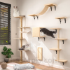 Cat Tree with Decorative Shelves