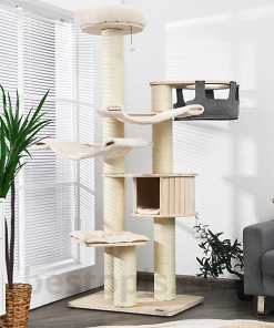 Cat Tree Staircase with Storage Drawers