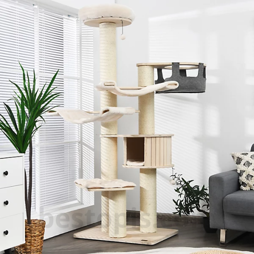 Cat Tree Staircase with Storage Drawers