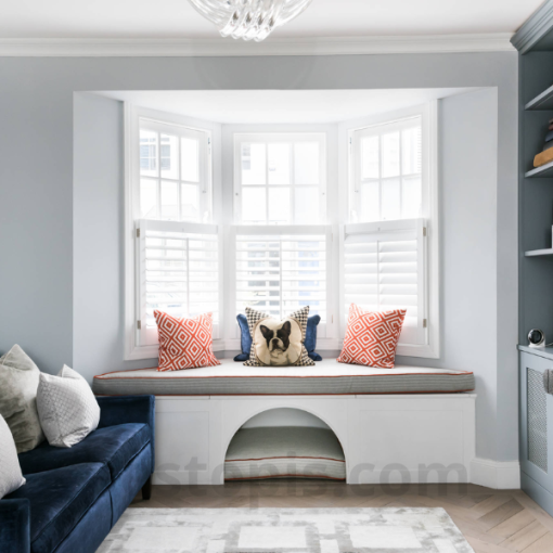 Bench with Integrated Pet Bed