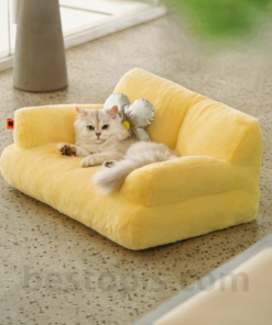 Outdoor Bench with Built-in Pet Bed