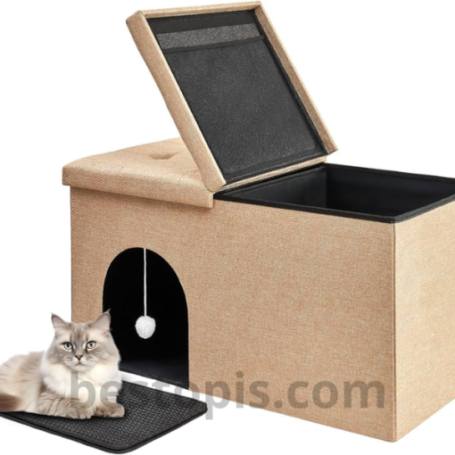 Ottoman with Integrated Pet Compartment