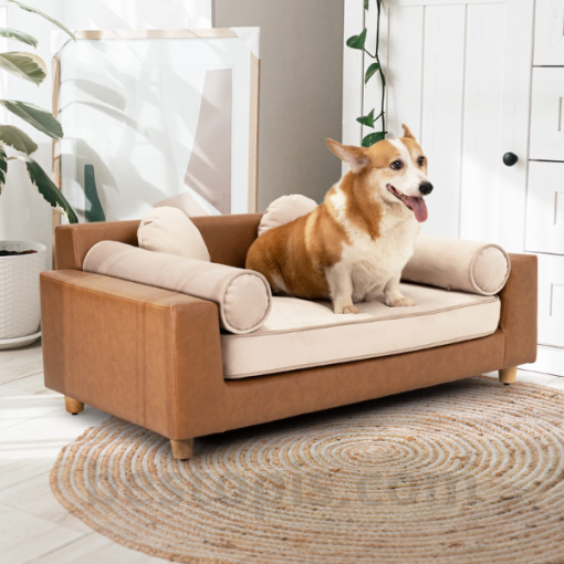 Sofa with Built-in Pet Bed