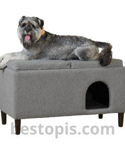 Ottoman with Integrated Pet Compartment