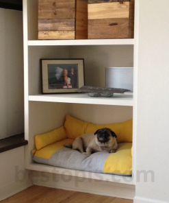 Bookshelf with Pet Bed