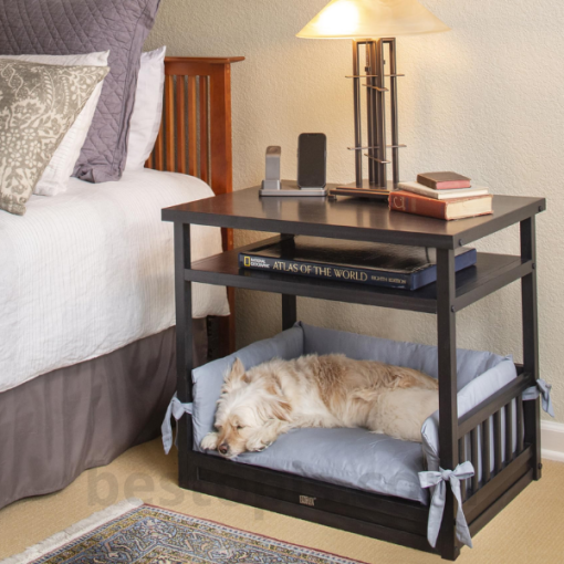 Nightstand with Built-in Pet Bed